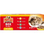 Propesko s kuřecím hovězím králičím a lososem v omáčce 48 x 100 g – Sleviste.cz