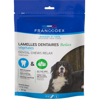 FRANCODEX RELAX velké žvýkací proužky k odstranění zubního kamene a zápachu z úst 502,5 g