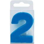 Stadter Svíčka ve tvaru číslice 2 mini modrá – Zboží Dáma
