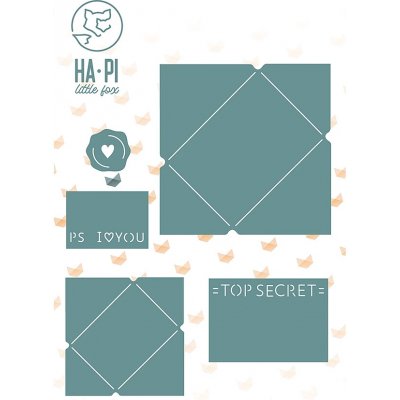 HA.PI Little Fox vyřezávací šablony Cozy Cottage Mini obálky – Sleviste.cz