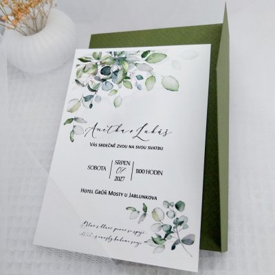 Svatební oznámení Eukalyptové lístky 1 – Hledejceny.cz