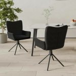 vidaXL 11461.344815 Otočné černé samet 2 ks – Sleviste.cz