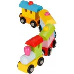 Goki Barevný dřevěný magnetický vláček Turín 28 cm – Hledejceny.cz