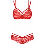 Obsessive Jedinečný set 860 SET red – Zboží Dáma