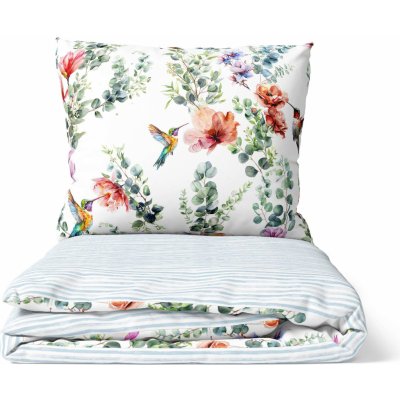 Darré bavlna povlečení Kolibřík barevný 140x200 70x90 – Sleviste.cz