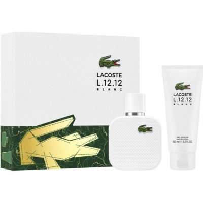 Eau De Lacoste L.12.12 Blanc EDT 50 ml + sprchový gel 100 ml – Hledejceny.cz