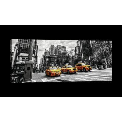 Postershop Obraz na plátně: New York (Taxi) - 145x45 cm – Zboží Mobilmania