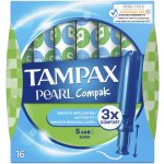 Tampax Pearl Compak Super tampony s aplikátorem 16 ks – Zboží Mobilmania