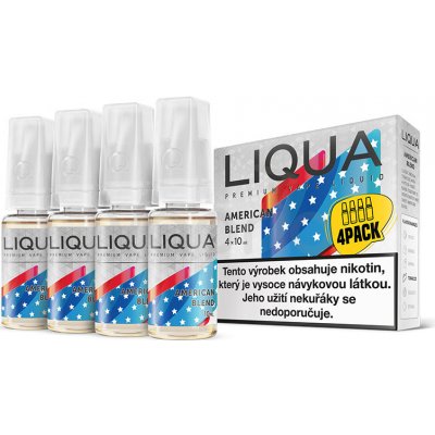 Ritchy Liqua Elements 4Pack American Blend 4 x 10 ml 12 mg – Hledejceny.cz