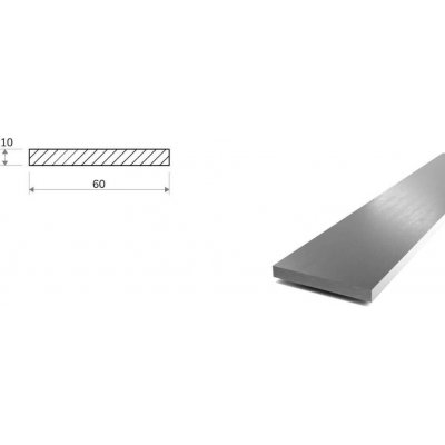 Nerezová plochá ocel 60x10 (1.4571) – Hledejceny.cz