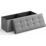 Songmics Taburet Soor šedý – Zbozi.Blesk.cz