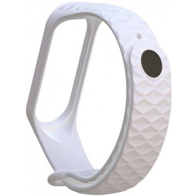 BStrap Silicone Diamond řemínek na Xiaomi Mi Band 3/4, white SXI007C09 – Hledejceny.cz