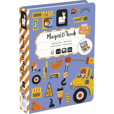 Janod Magnetibook Na stavbe – Zboží Dáma