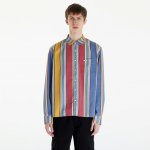 Guess Go multi-stripe Ls shirt sage Rust multi