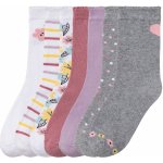 Pepperts! Dívčí ponožky s BIO bavlnou, 7 párů bílá / lila fialová / růžová / šedá – Zboží Dáma