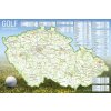 Mapa a průvodce ZES Stírací mapa golfových hřišť ČR Varianta: laminovaná mapa v lištách, Provedení: bez rámu