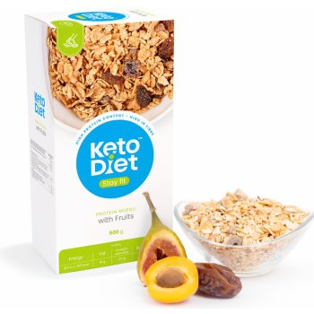 KetoDiet Proteinové müsli – s ovocem 500 g