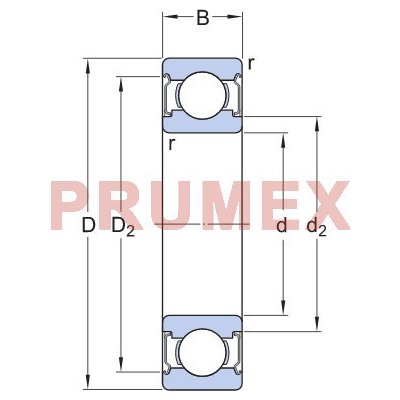 SKF W 6000-2Z nerezové kuličkové ložisko