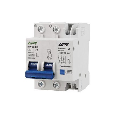 FVE odpínač integrovaný s vypínací spouští Adelid APV 2P 32A 500V DC – Sleviste.cz