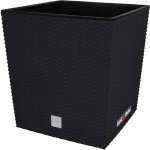 Prosperplast Květináč ratanový Rato low 40x40 cm objem 64 L antracitový – Zboží Dáma