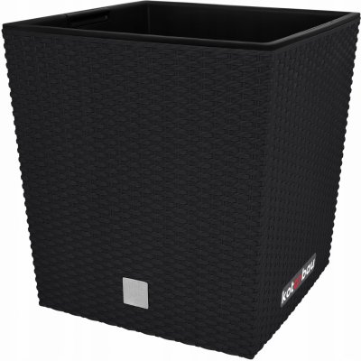 Prosperplast Květináč ratanový Rato low 40x40 cm objem 64 L antracitový – Zboží Dáma
