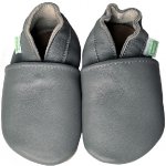 Hopi Hop kožené capáčky Barefoot tmavě šedé – Sleviste.cz