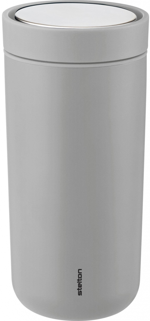 Stelton Termohrnek To Go Click 400 ml light grey