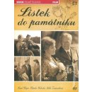 Film Lístek do památníku DVD