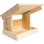 Vlastimil Morávek Krmítko pro ptáky Cidlina šikmá střecha dřevo 22 x 17 x 22 cm – Hledejceny.cz