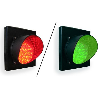 TECHNOPARK CZ s.r.o. semafor 1 komorový, 50 LED diod, červená/zelená – Sleviste.cz