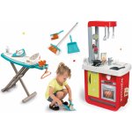 Smoby Set elektronická kuchynka Bon Appetit Red&Green so zvukmi+upratovací set so žehliacou doskou a žehličkou 310810-3 – Hledejceny.cz