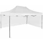 Expodum Nůžkový stan 3x4,5m ocelový Bílá 2 boční plachty – Zboží Dáma