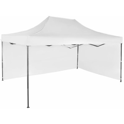 Expodum Nůžkový stan 3x4,5m ocelový Bílá 2 boční plachty – Zboží Dáma