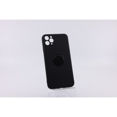 Pouzdro Bomba Měkký silikonový obal s kroužkem pro iPhone - černý iPhone 11 Pro Max P006_IPHONE_11_PRO_MAX_BLACK