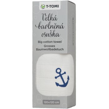 TTOMI Accessories s.r.o. Velká bavlněná TETRA osuška anchors / kotvy