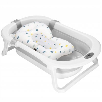 SPRINGOS Vanička pro miminko s teploměrem a podložka skládací 40L MIZZY šedá – Zboží Dáma