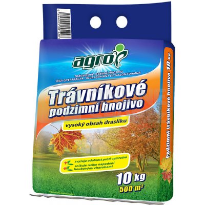 Agro Trávníkové hnojivo Podzim 10 kg pytel – Zbozi.Blesk.cz