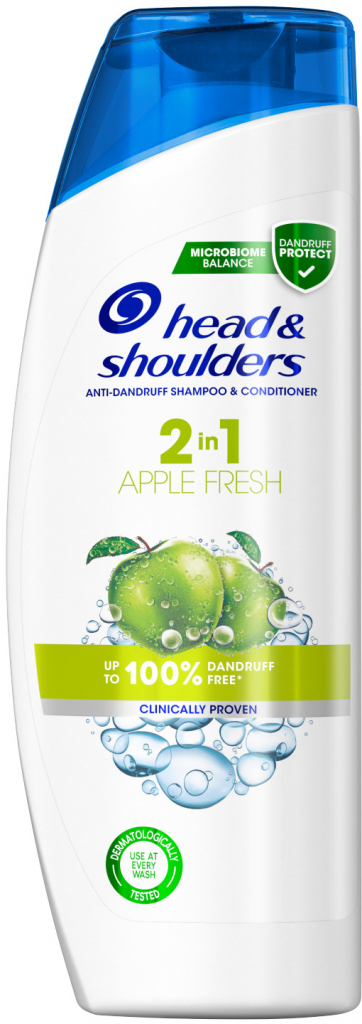 Head & Shoulders Apple Fresh 2v1 šampon na vlasy proti lupům 360 ml