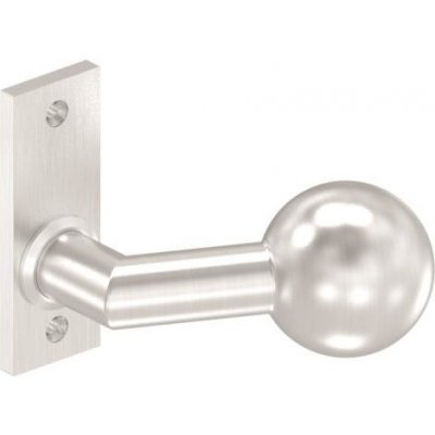 Feldmann 56643-240 - nerezová pevná lomená dveřní koule s hranatým štítkem, pro křídlové branky a dveře 56643-240 – Sleviste.cz