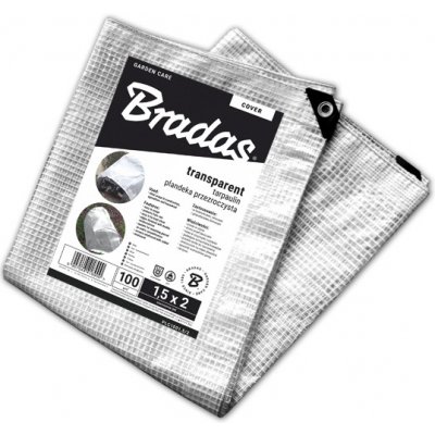 Bradas Vyztužená plachta PLC10010/12 100 g / m2 transparentní 10 x 12 m – Hledejceny.cz
