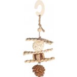 Karlie-Flamingo hračka pro hlodavce Sahra závěsná s míčkem ořechy ratanem a šiškou 10,5 x 5 x 24,5 cm – Hledejceny.cz