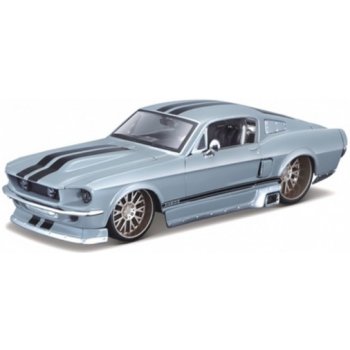 Maisto Ford Mustang GT 1967 custom šedá 1:24