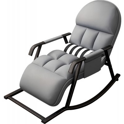 NoBi SAMANTA houpací s polohováním kov látka šedá – Zboží Dáma