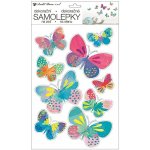 Anděl Samolepky na zeď 42 x 25 cm barevní motýlci 15116 – Zboží Dáma