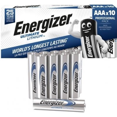 Energizer Ultimate Lithium AAA 10ks 7638900343533 – Zboží Živě