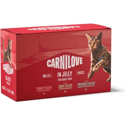 CARNILOVE Cat POUCH JELLY MULTIPACK 12x 85 g – Zboží Mobilmania