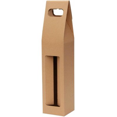 Odnoska na víno 80x80x320 mm, mikrovlna hnědo hnědá 1 x 0,75l – Zboží Dáma