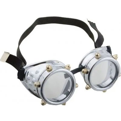 funny fashion Brýle steampunk stříbrné – Zboží Mobilmania