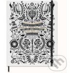 Moleskine Zápisník Uni Lorenzo Petrantoni tvrdé desky B5 linkovaný, bílý – Zboží Živě