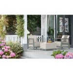 Keter Scandi set dvě křesla + úložný stůl béžovo šedý 264044 – Hledejceny.cz